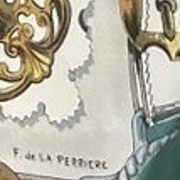 Vintage 100% Silk Hermes scarve by F. De La Perriere - Picture 12 of 12